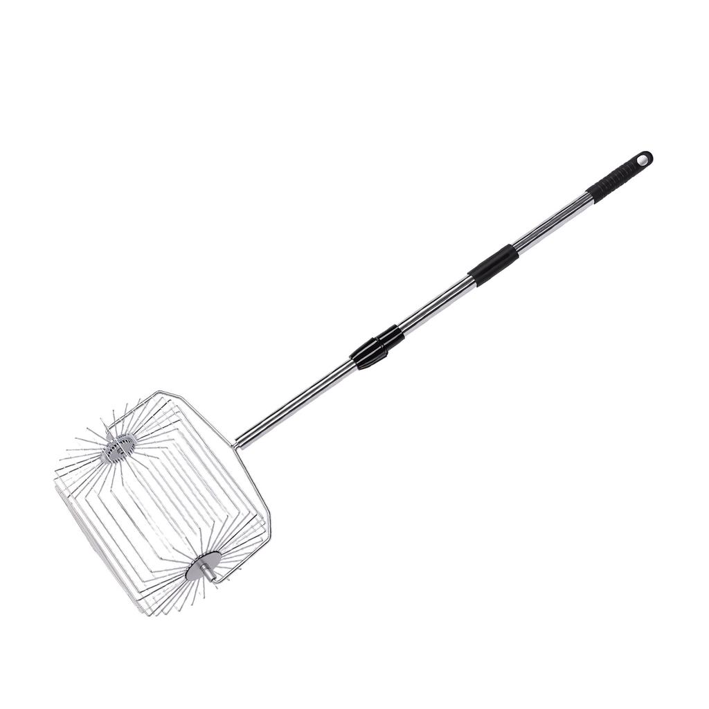 Tennis Ball Picker Stainless Steel Roller Ball Picking Tool Garden Fruit Collector Large Capacity