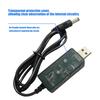 USB 5V To 12V 1.5A Voltages Boost Cable Step Up Power Cord Overcurrent Protections For Safe Routers Power Supply