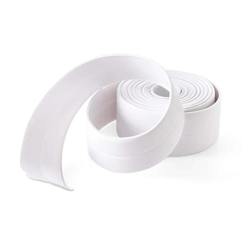 1 Roll PVC Sealing Strip Tape for Bathroom Bath Toilet Kitchen Caulk Tape Self Adhesive Waterproof Wall Sticker Mold Proof Tapes