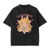 Sailor Moon Anime Printed Tshirt Mens and Womens Washed Tshirt High Quality Vintage Cotton Tshirt Harajuku YK Tops