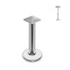 ASTM F136 G23 Titanium The Ball Tragus Earring Threadless Piercing Heart Cubic Zirconia Pin Daith Conch Push In Labret Stud