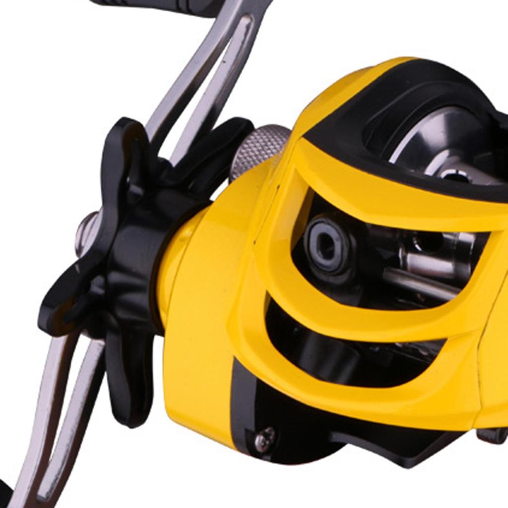 Rolle - Angelrolle mit geringer Baitcaster-Leistung, 7,6 LB Bremskraft, 1 geschirmtes Kugellager, Magnetbremssystem