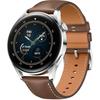 Huawei watch 3 classic brown - montre connectée - bracelet en cuir marron - ecran tactile 1.43" - bluetooth 5.2 - résistance 5atm