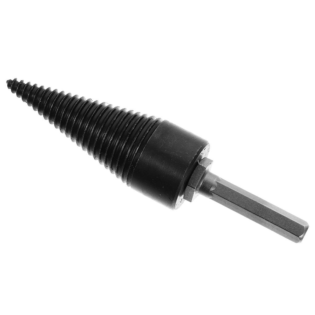 1Set Wood Splitting Drill Bits Electric Chopping Tool 32Mm Hexagonal Triangle Handle High Steel Anti Skid Resistant