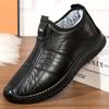 Lightweight Men's Winter Shoes-Comfortable Casual Slip-On Sneakers, Low Top Design, Solid Color Pattern, Fabric Upper & Inner, PU Sole for Fall/Winter