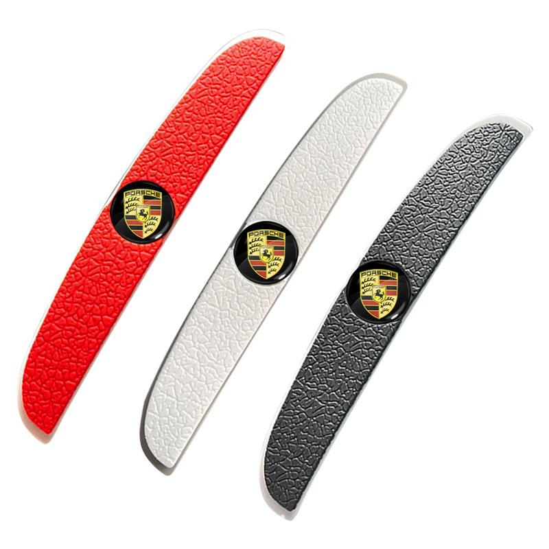 4Pcs Car Door Anti-Collision Strip Rearview Mirror Protection Sticker For Porsche Boxster Cayenne Panamera Macan Cayman 911 918 996 917