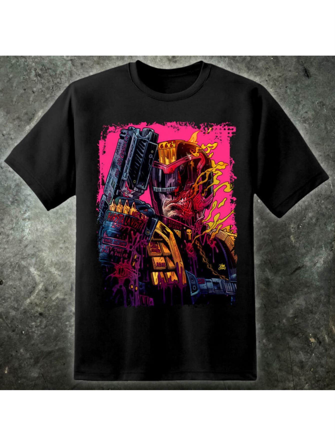 Judge Dredd X Cybernosferatu Art Men s T-Shirt XXXL