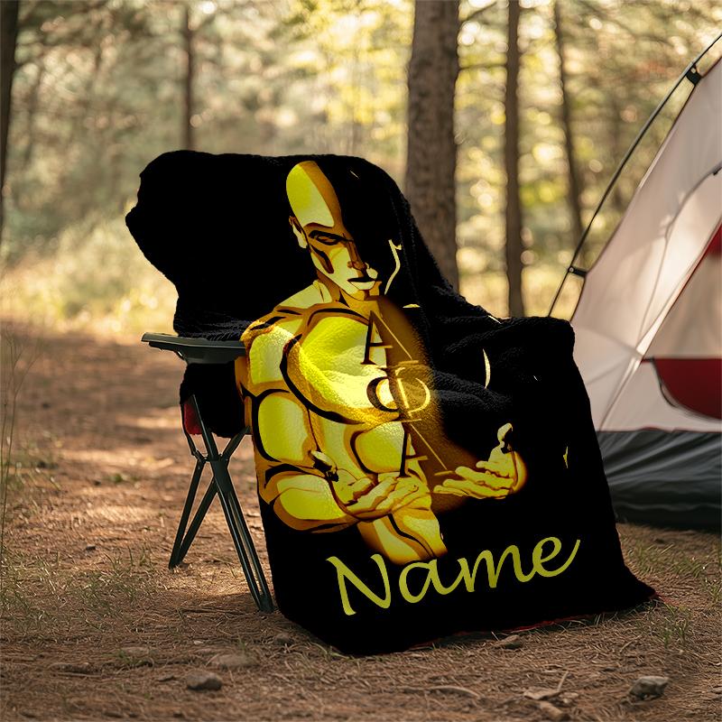 Personalized Custom Name Blanket - Alpha Phi Alpha Print Design,Blanket for Sofa,Bed,Travel,Camping - Soft and Warm, Great Gift