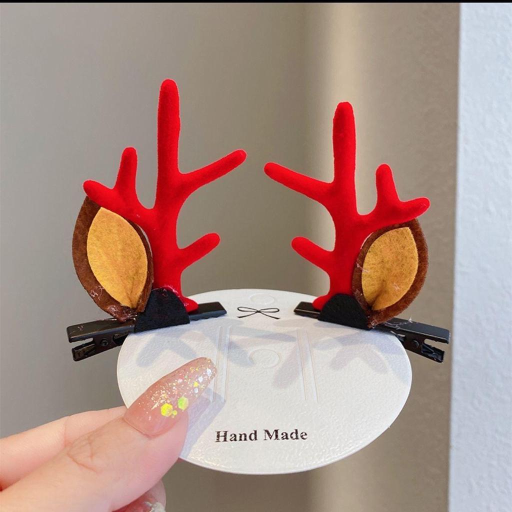 2024 Weihnachts-Rentier-Geweih-Haarspange für Kinder