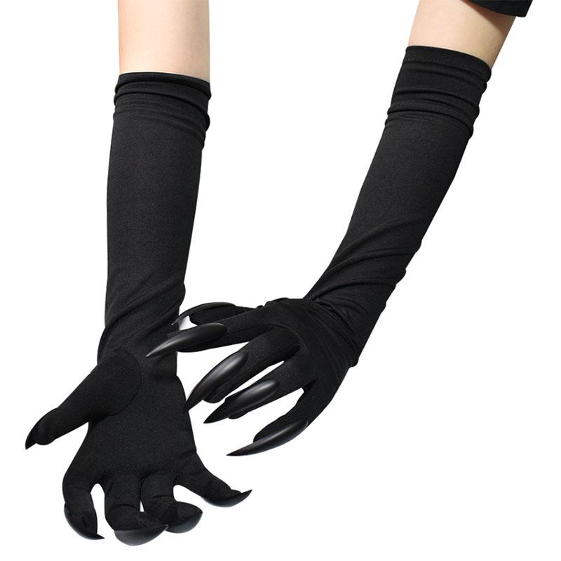 Long Ghost Claw Gloves White Black Green Long Nail Demon Gloves Halloween Party Cosplay Clothing Accessories Props Witch Gloves 6