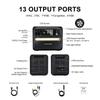 TALLPOWER V2400 Tragbare Powerstation, 2160Wh LiFePo4 Akku Solargenerator, 2400W AC Ausgang, USV-Funktion, LED-Licht, 13 Ausgänge