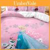 Conjunto de Capa de Edredom de Flanela Frozen Para Decoração de Quarto e Presente