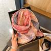 Cotton and linen long sunscreen shawl women's 2025 new ethnic style travel photo thin summer beach silk scarf scarf