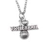 I Love Football Charm Necklace Heart Sports Fan Pendant For Soccer Lovers Casual Jewelry 43cm Chain