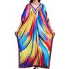 Plus Size Women's New Beach Blouse Print Loose Holiday Bikini Sunscreen Swimsuit Blouse