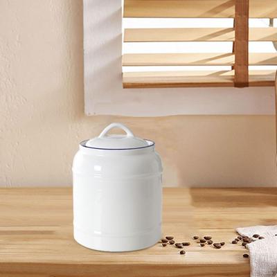 Keramické dózy Kuchyňské kanystry 800-1000 ml Zásobník na pamlsky Porcelánový kanystr na čaj