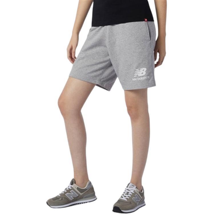 New Balance Essentials Stacked Logo Suit Shorts Asia Sizing 'Grey' Men's AMS03558-AG