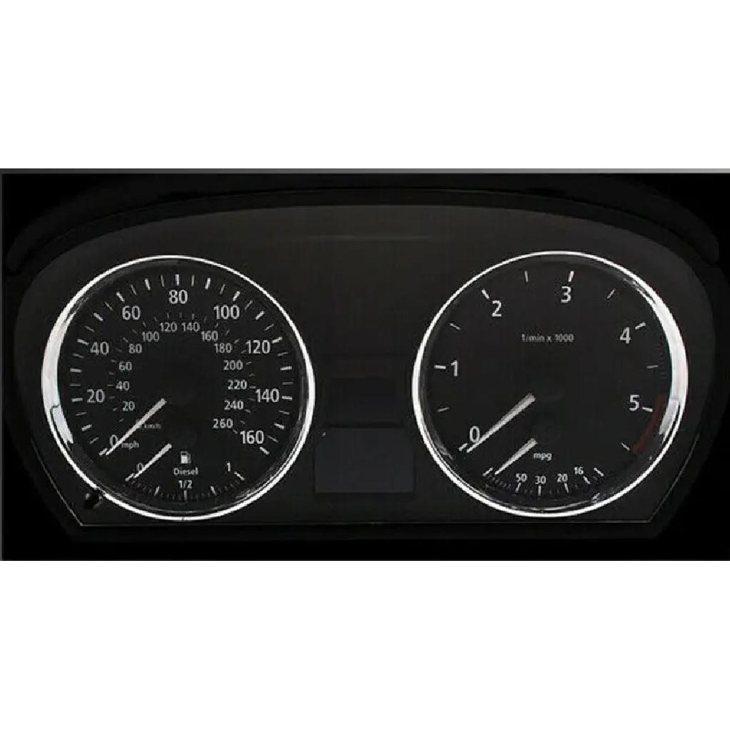 

Chrome Dashboard Dial Gauge Rings Bezel Trim For BMW E90 91 92 93 3 Series 06-11 (Matt Silver)