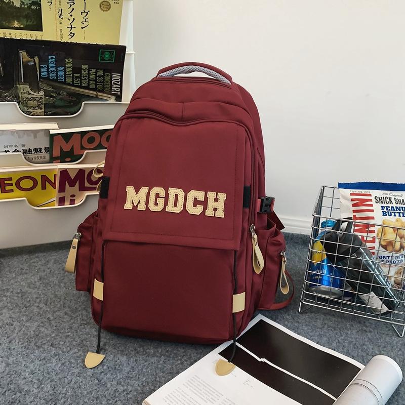 Schoolbag1011 new trendy cool large-capacity leisure travel bag junior high school student campus schoolbag couple fashion backpack
