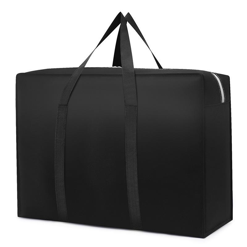 Large Capacity Non-Woven Storage Bag for Clothes Blankets Travel Luggage Multipurpose One Size чёрный