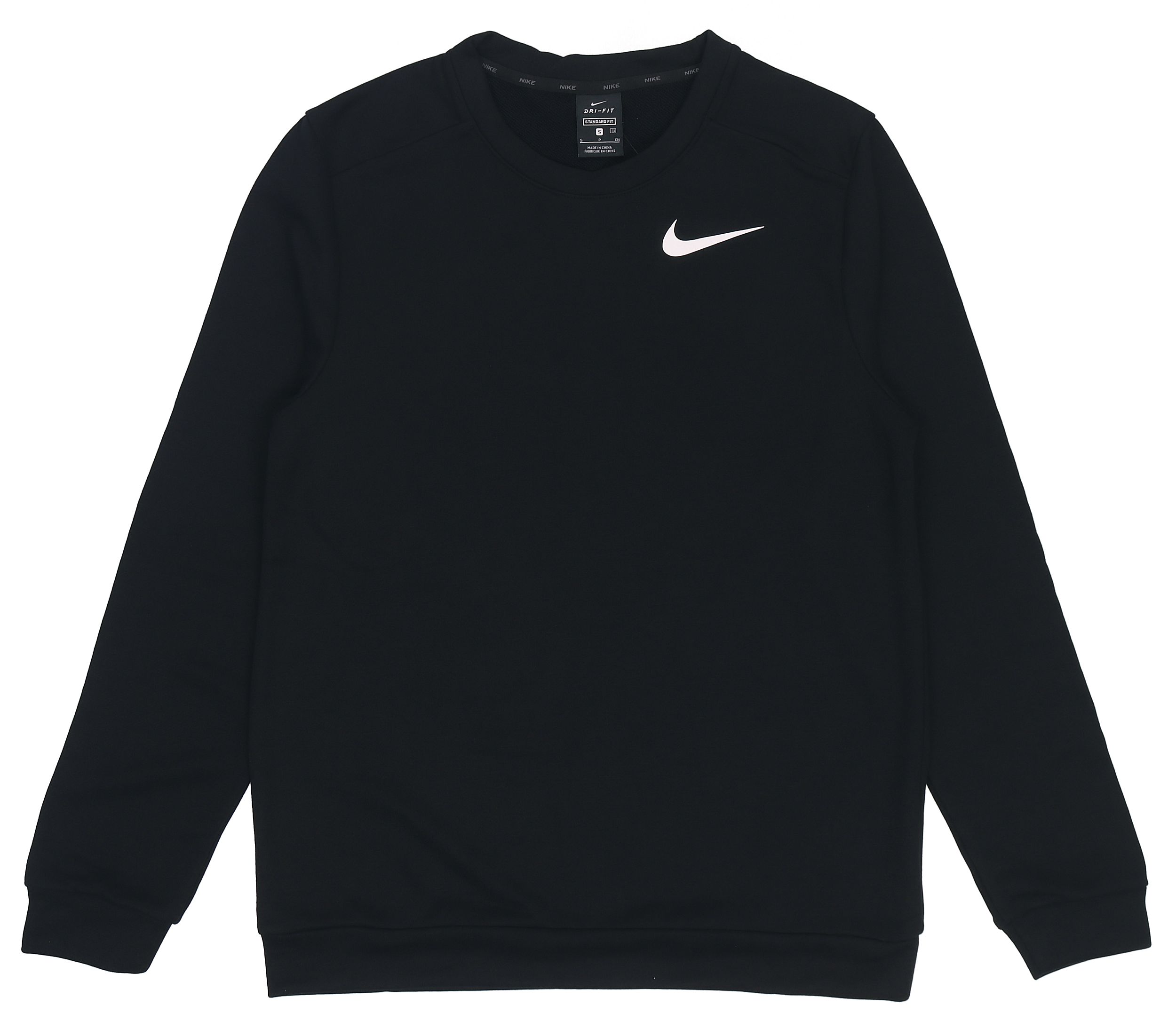 

Nike Sweatshirts Men s Black Crew Neck Moderate Regular CU6796-010 M