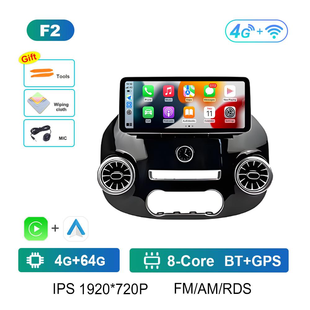 12.3 Inch Android OS for Mercedes Benz Vito W447 2014 2015 2016 2017 - 2022 Car Video Multimedia Radio Player Wireless Carplay