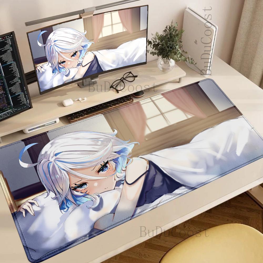 Genshin Impact Furina XXL Gaming Accessories XXL Office Gamer Keyboard Desk Mat NonSlip Laptop Notebook rubber kawaii Mouse pad