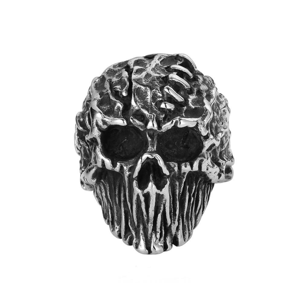 Jewelry Retro Scar Skull Ring Men's Ring