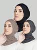Ready To Wear Inner Cap Hijab For Women Muslim Solid Underscarf Hijab Undercap Scarf Turban Hat Islamic Muslim Hijabs Ramadan