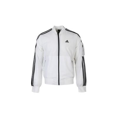 Kurtka męska MH 3S Bomber Woven Fit Odzież wierzchnia Biała GH4803