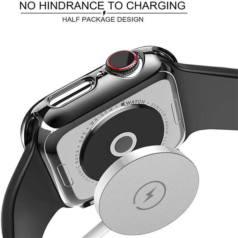 Tempered Glass+Cover For Apple Watch 10 46mm Matte Hard PC Bumper Screen Protector Case iWatch Series 10 42mm Accessories