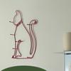 Retro Cartoon Cats Wall Hook Minimalist Design For Home Decors Functional To Hanging Clothes Hats And Bags Durable Iron Materials Suitable For Various