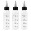 2/3/4 Stück 30/50/100/230 ml Klare Farbflasche mit Skalenmarkierung Nachfüllbare Dosierflasche Leere Quetschflasche mit Glasmischung