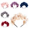 Elegant Bridal Headwear Solid Color Hair Garland Korean Bride Headdress  Photography Accessories