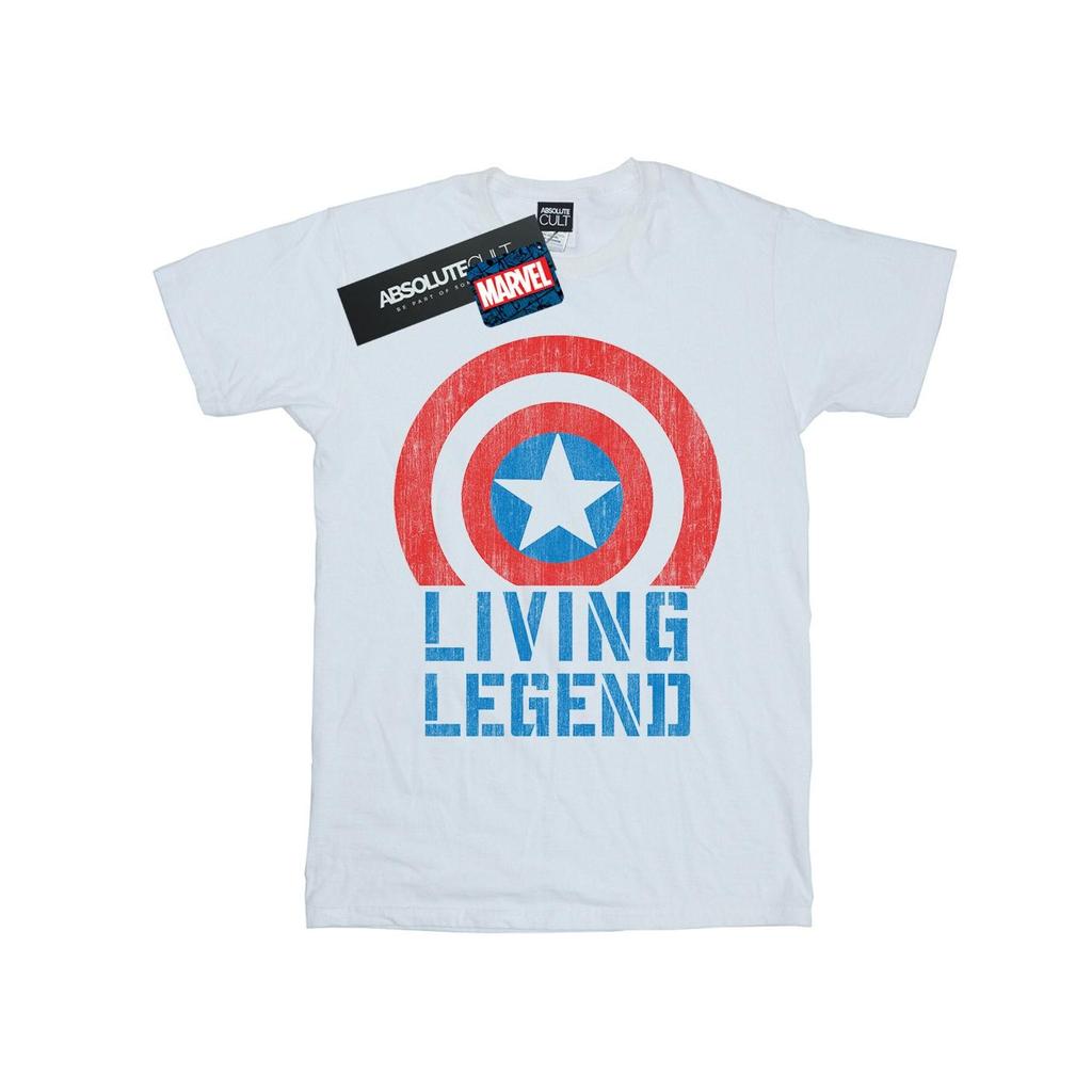 Marvel Mens Captain America Living Legend T-Shirt