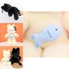 Cute Beige And Black Cat Cartoon Plush Toy Doll For Kids And Collectors