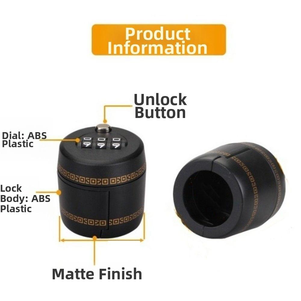 Plastic Wine Stopper Bottle Cap 3 Digit Bottle Cap Password Lock Wine Bottle Lock Secret  Bar Tool