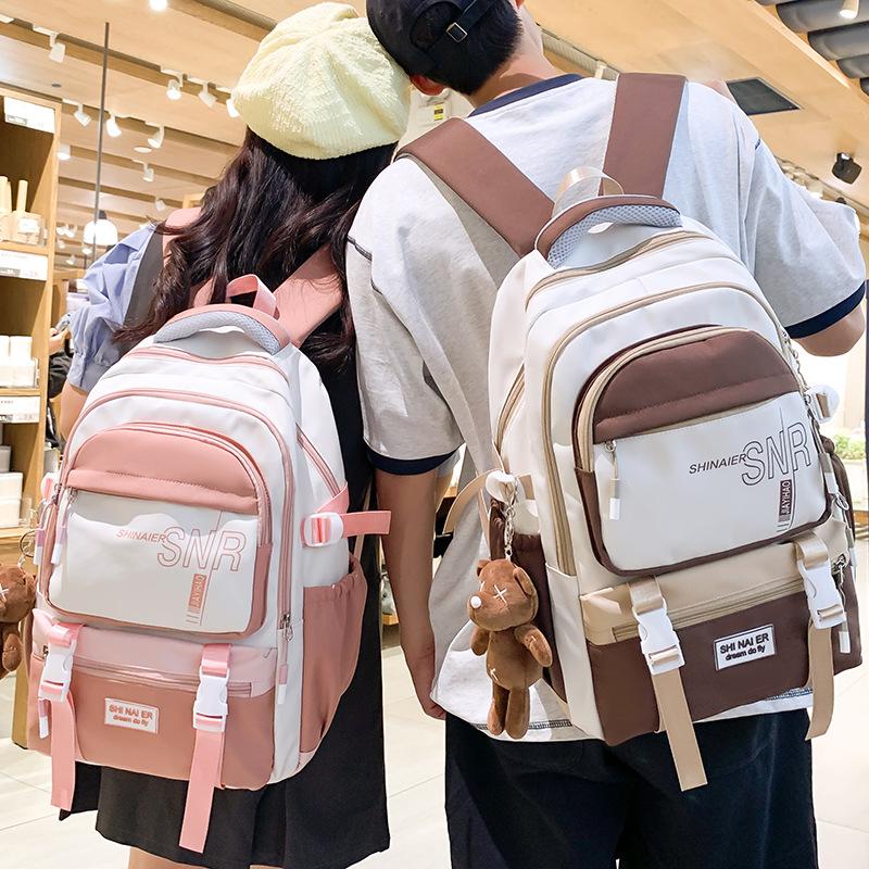 Schoolbag Children Elementary School Girls Junior High School Students Large Capacity Boys High School College Students Backpack