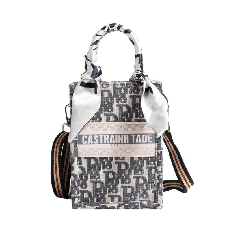 

Новая сумка-тоут модная универсальная портативная женская сумка большой вместимости на плечо через плечо сумка с шелковым платком