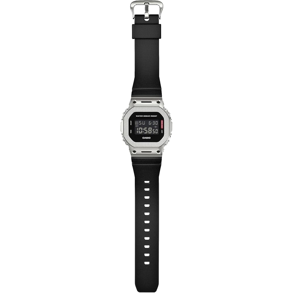 Casio G-Shock Watch GM-5600M-1JF Men's Silver, Made with Environmentally Friendly Materials, Metal Cover [Official Japanese Product]
