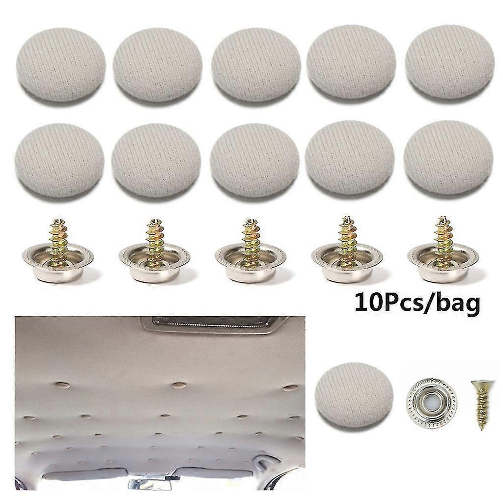 Universal Car Interior Roof Buckles Repair Kit Headliner Fixing Repair Button
