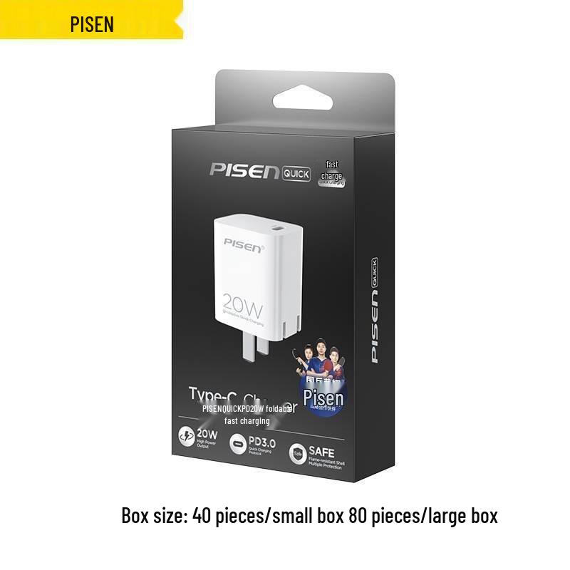 PISEN PD 20W Fast Charger for iPhone 12/13/14 Plus Flash Charge Set