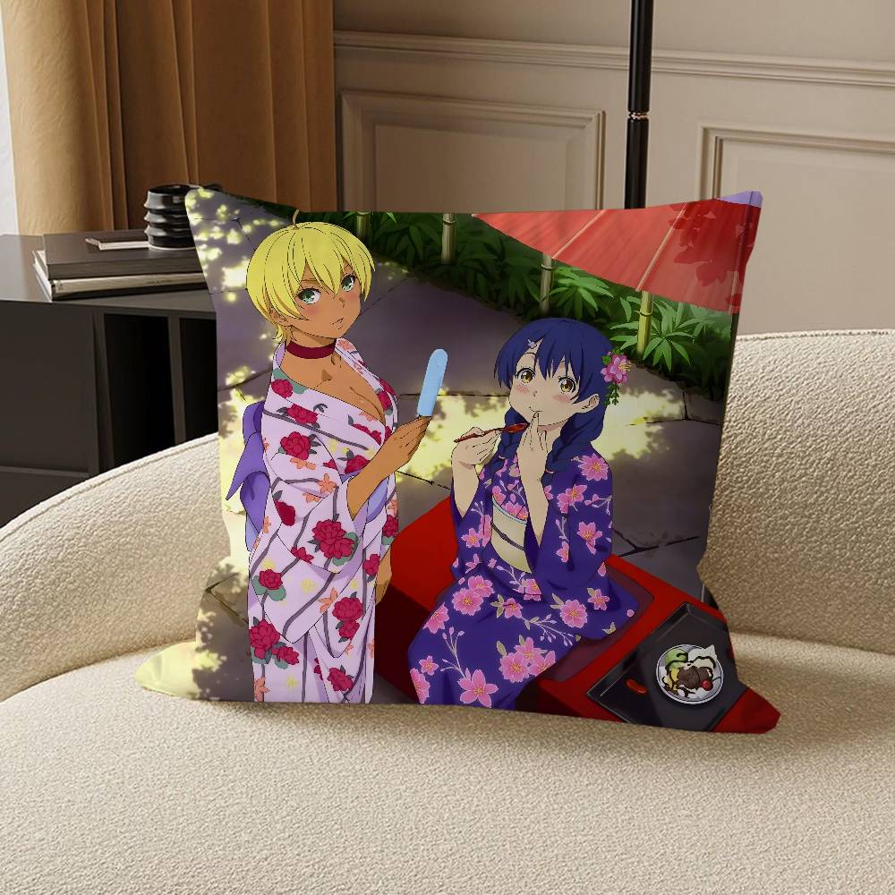 Anime F-Food Wars Shokugeki No Soma Pillow Cushion Cover Pillowcase Living Room Sofa Home Decor Customized