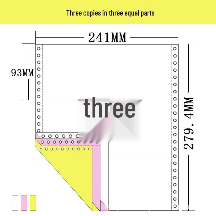241-Pin Dot Matrix Printer Paper: Triplicate, Two-Part, Four-Part & Five-Part Invoices/Delivery Notes