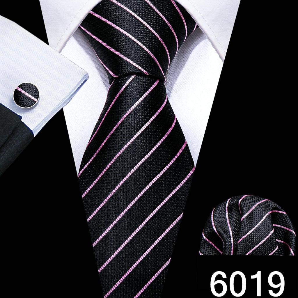 Designer Blue Ties for Men 10 Styles Necktie Pocket Square Cufflinks Set Wedding Dating Party