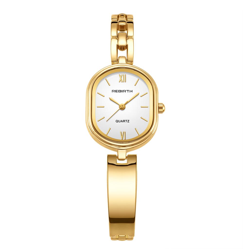 Medieval Style Oval Half-Bracelet Watch, Fashionable Light Luxury High-End Bracelet Watch