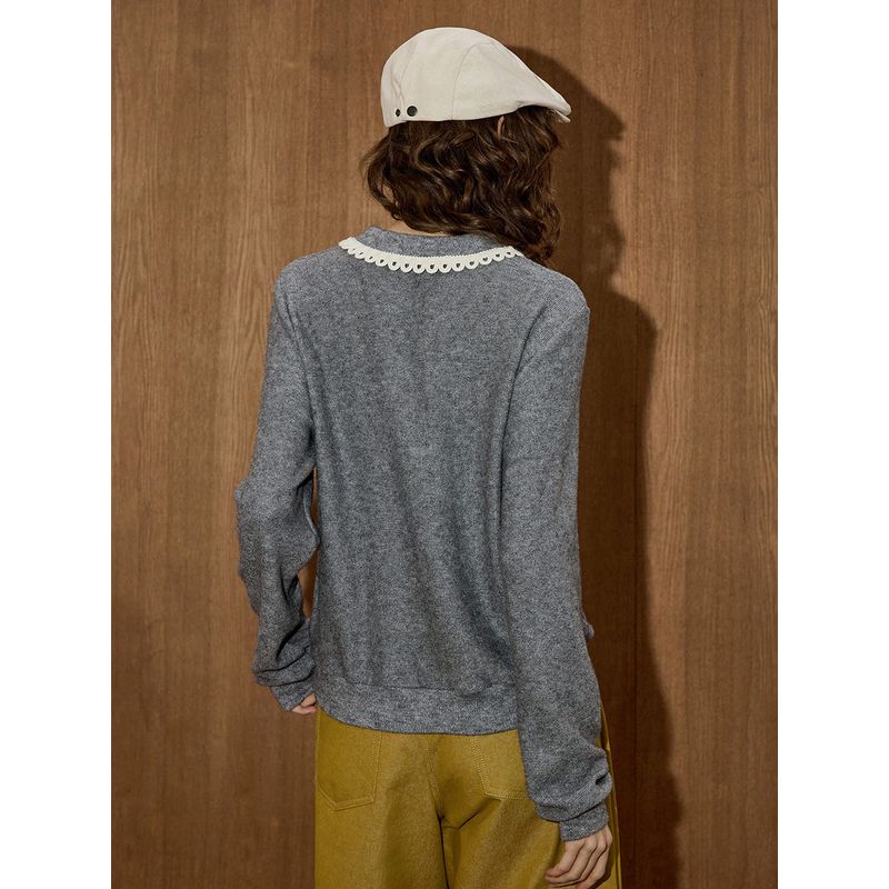 Coolhut American-Style Jacquard Casual Sweater, Fashionable and Versatile New Knitted Sweater for Women