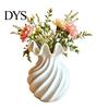Spiralwellen-Blumenbehälter 3D-gedruckte Vase, Minimalistischer Blumenhalter, Dekorationsvase für frische moderne ästhetische Heimdekorationen oder Trockenblumen,