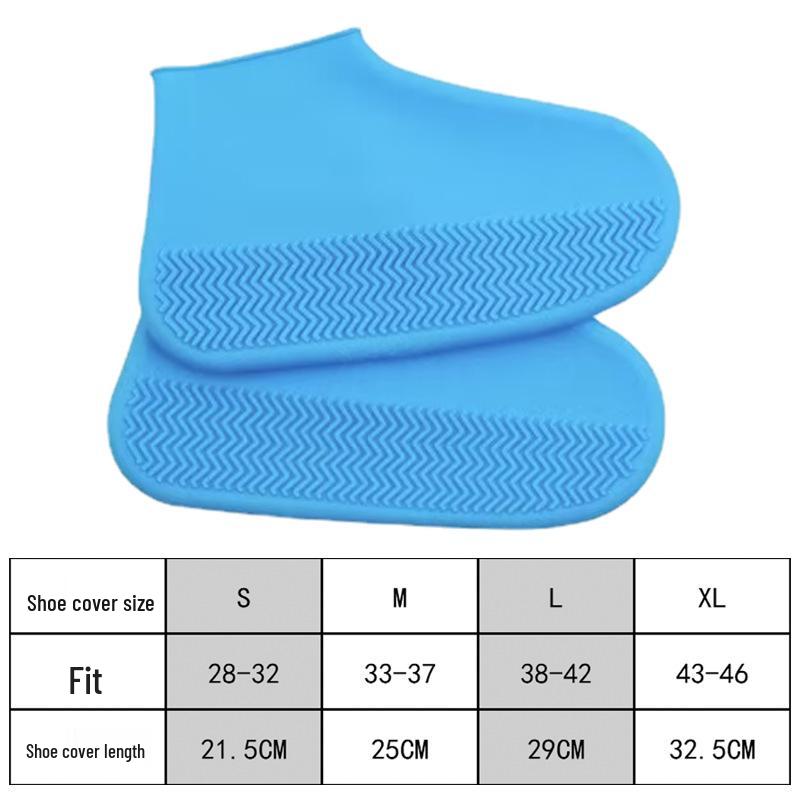 Waterproof Non-Slip Silicone Shoe Covers for Men & Women - Durable, Rainproof, Thickened for Outdoor Travel