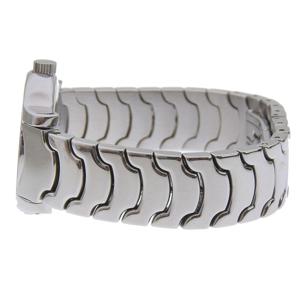 Bvlgari Solo Tempo Watches ST29S blackDial Stainless Steel Quartz Analog Display Women Used